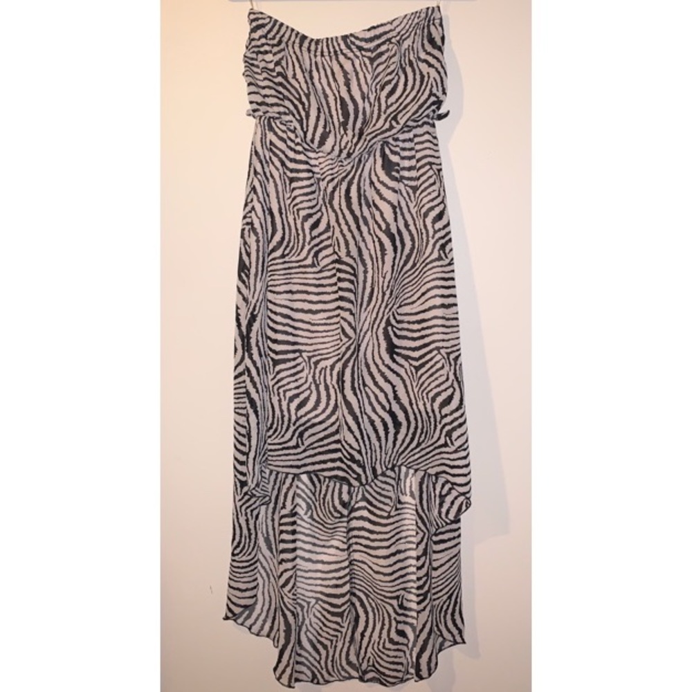 Strapless High Low Dress